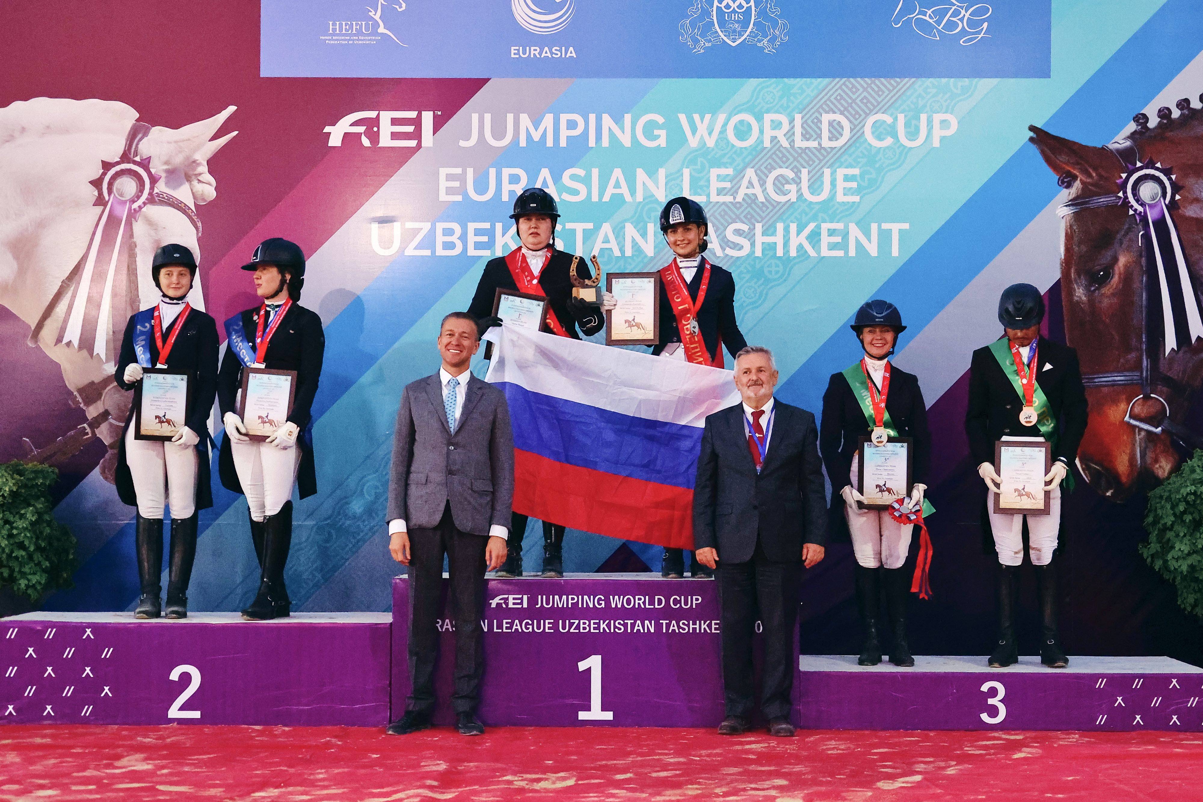 Российские всадницы выиграли командный кубок MAXIMA MASTERS EURASIA по выездке в Ташкенте